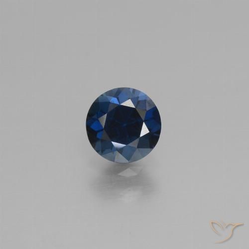 0.79ct Natural Azul crepúsculo Zafiro, Redondo, VS