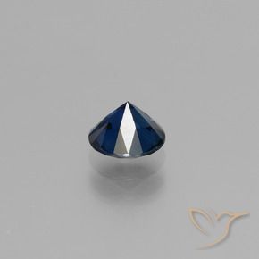 Zafiro Azul crepúsculo natural de 0.79 ct, Redondo, VS