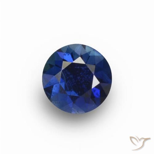 0.64ct Natural Azul crepúsculo Zafiro, Redondo, VS