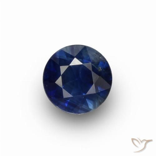 0.67ct Natural Azul crepúsculo Zafiro, Redondo, VS