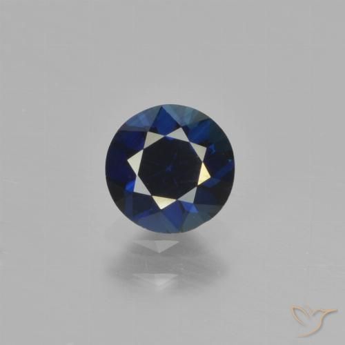 0.78ct Natural Azul crepúsculo Zafiro, Redondo, VVS-VS