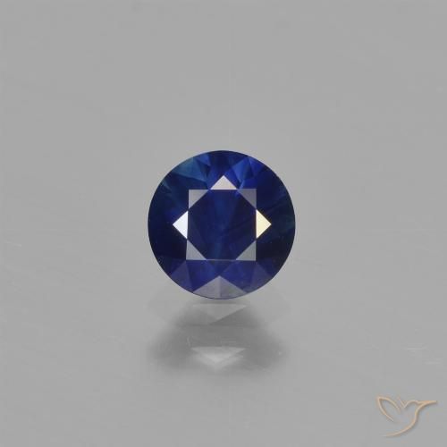 0.56ct Natural Azul crepúsculo Zafiro, Redondo, VS