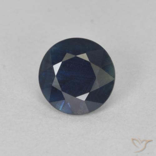 0.83ct Natural Azul crepúsculo Zafiro, Redondo, VS