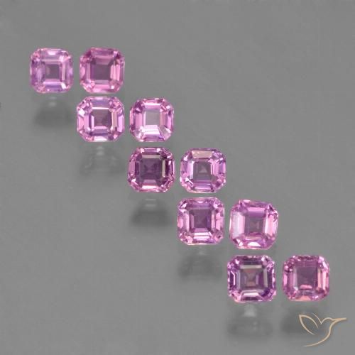 1.57ctw Natural Rosado medio Zafiro, corte esmeralda, VS