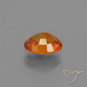 Zafiro Naranja oscuro medio natural de 1.69 ct, Ovalada, VS-SI