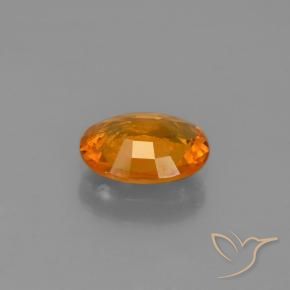 Zafiro Naranja claro natural de 1.33 ct, Ovalada, VS-SI