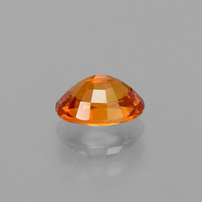 Zafiro Ámbar naranja natural de 1.83 ct, Corte Óvalo, VS