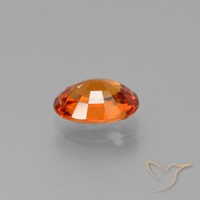Zafiro Naranja fuego natural de 1.54 ct, Ovalada, VS