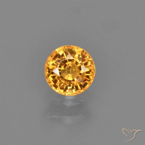 0.75ct Natural Oro Zafiro, Redondo, VVS