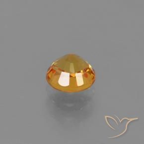 Zafiro Oro natural de 0.75 ct, Redondo, VVS