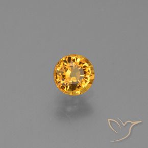Zafiro Oro natural de 0.73 ct, Redondo, VVS-VS