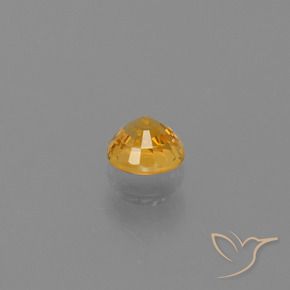 Zafiro Oro natural de 0.73 ct, Redondo, VVS-VS