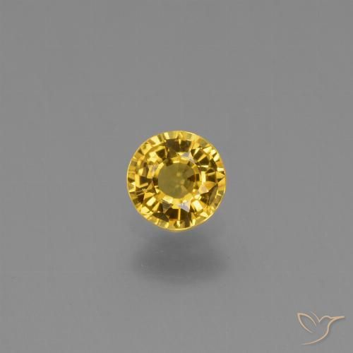 0.65ct Natural Dorado Zafiro, Redondo, VVS-VS
