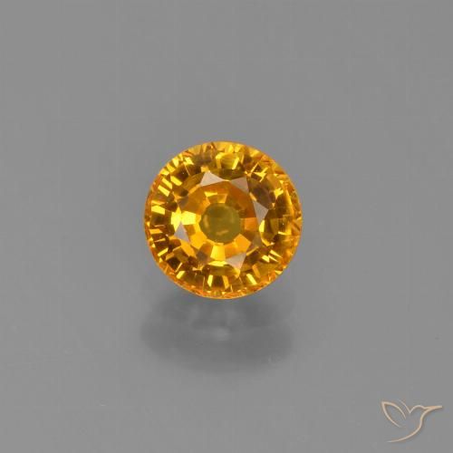0.70ct Natural Oro Zafiro, Redondo, VVS-VS