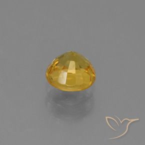 Zafiro Dorado natural de 0.79 ct, Redondo, VVS-VS