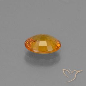 Zafiro Naranja oscuro natural de 1.32 ct, Ovalada, VS-SI
