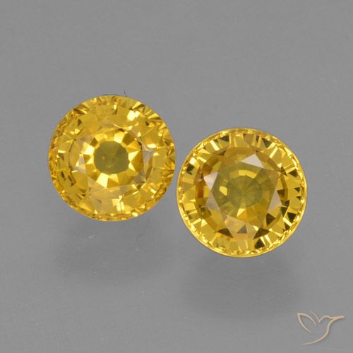 1.16ctw Natural Dorado Zafiro, Redondo, VVS-VS