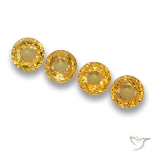 2.42ctw Natural Dorado oscuro Zafiro, Redondo, VVS-VS
