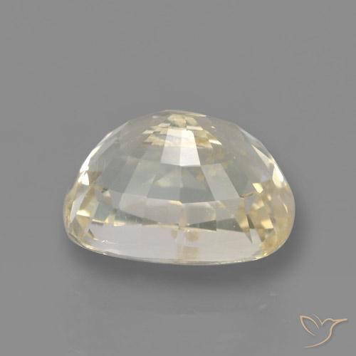 Zafiro Amarillo claro natural de 1.45 ct, Forma Cojín, VVS