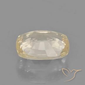 Zafiro Amarillo claro natural de 1.31 ct, Forma Cojín, VVS