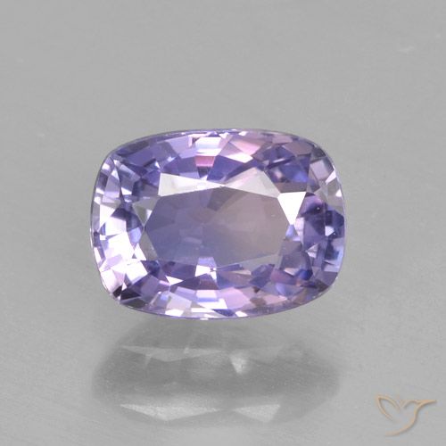 1.17ct Natural Violeta rosáceo claro Zafiro, Forma Cojín, VVS