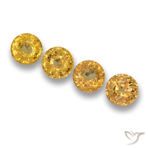 2.65ctw Natural Dorado Zafiro, Redondo, VVS-VS