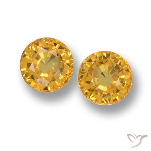 1.35ctw Natural Dorado oscuro Zafiro, Redondo, VVS-VS