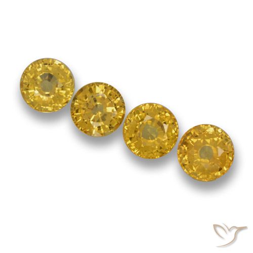 2.79ctw Natural Amarillo púrpura Zafiro, Redondo, VVS-VS