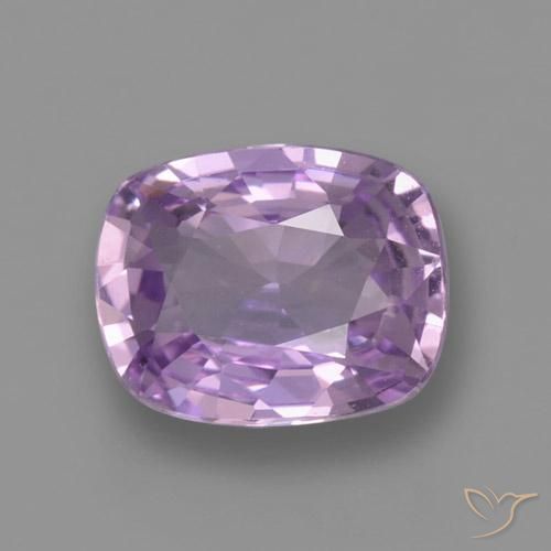 1.08ct Natural Violeta medio Zafiro, Forma Cojín, VVS