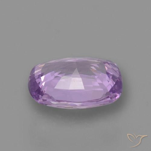 Zafiro Violeta medio natural de 1.08 ct, Forma Cojín, VVS