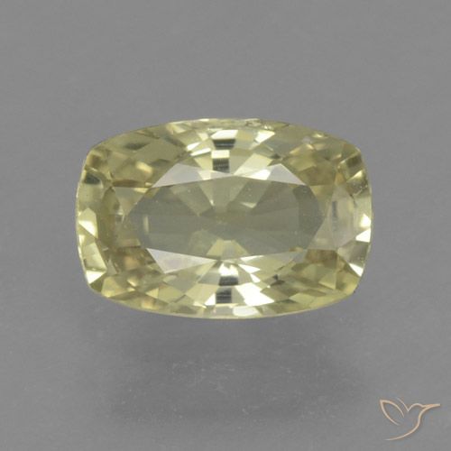1.13ct Natural Amarillo medio Zafiro, Forma Cojín, VS