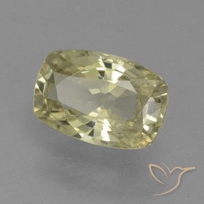 Zafiro Amarillo medio natural de 1.13 ct, Forma Cojín, VS