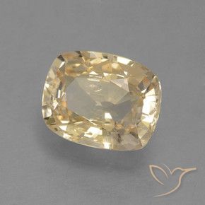 Zafiro Crema natural de 1.09 ct, Forma Cojín, VS