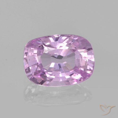1.00ct Natural Púrpura claro Zafiro, Forma Cojín, VS