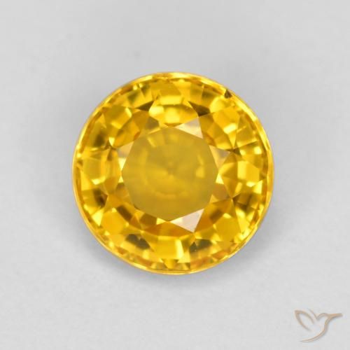0.65ct Natural Dorado Zafiro, Redondo, VVS-VS