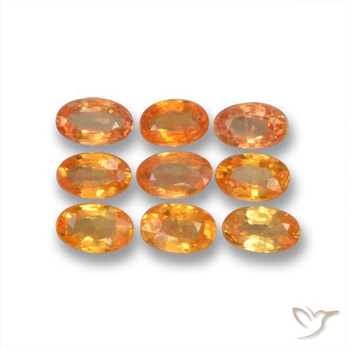 2.70ctw Natural Naranja claro Zafiro, Ovalada, VS