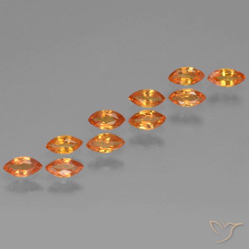 1.74ctw Natural Naranja claro Zafiro, Marquesa, VS