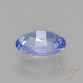 Zafiro azul natural de 0,86 ct, corte óvalo, VS