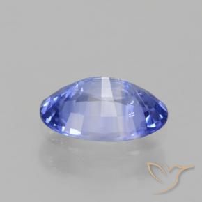Zafiro Azul pastel natural de 0.75 ct, Ovalada, VVS-VS