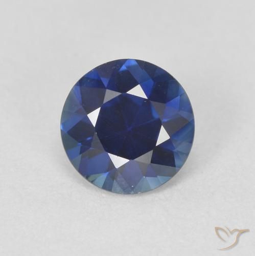 0.66ct Natural Azul crepúsculo Zafiro, Redondo, VVS