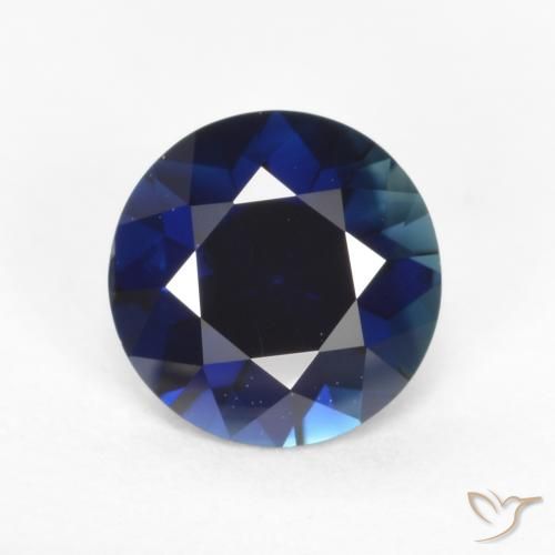 0.64ct Natural Azul crepúsculo Zafiro, Redondo, VVS