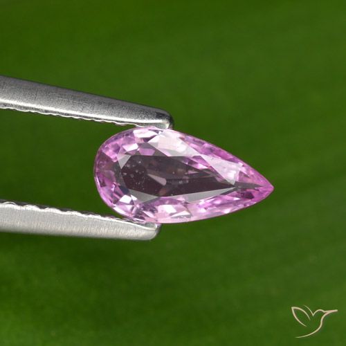0.41ct Natural Púrpura oscuro medio Zafiro, En forma de pera, VS