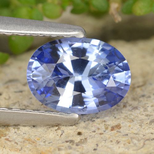 0.89ct Natural Azul marino medio Zafiro, Ovalada, VVS