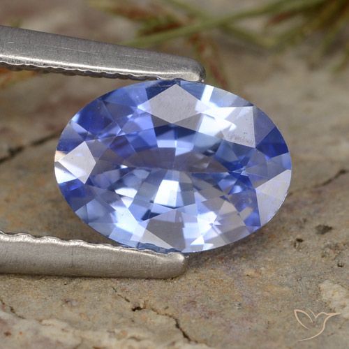 0.83ct Natural Azul Zafiro, Ovalada, VVS-VS