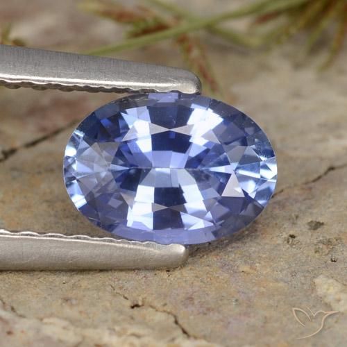 0.81ct Natural Azul marino medio Zafiro, Ovalada, VVS-VS