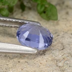 Zafiro Azul claro natural de 0.57 ct, Ovalada, VS-SI