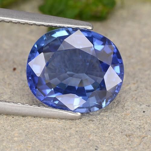 4.61ct Natural Azul aciano Zafiro, Ovalada, VS