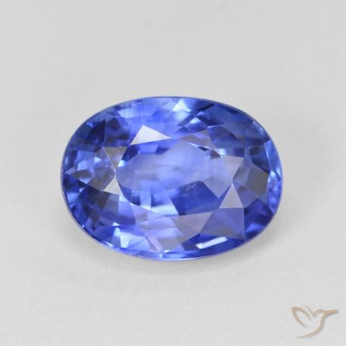 4.11ct Natural Azul aciano claro Zafiro, Ovalada, VS