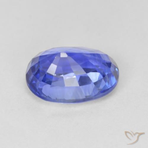 Zafiro Azul aciano claro natural de 4.11 ct, Ovalada, VS
