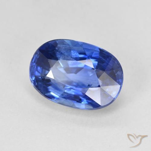Zafiro Azul aciano natural de 4.81 ct, Ovalada, VS